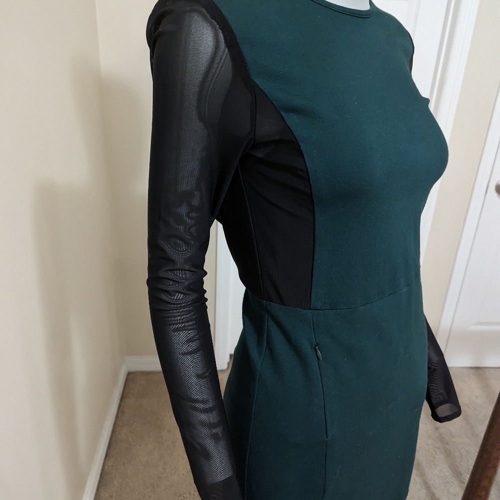 Kenneth Cole size 2 green & black dress - Picture 6 of 8
